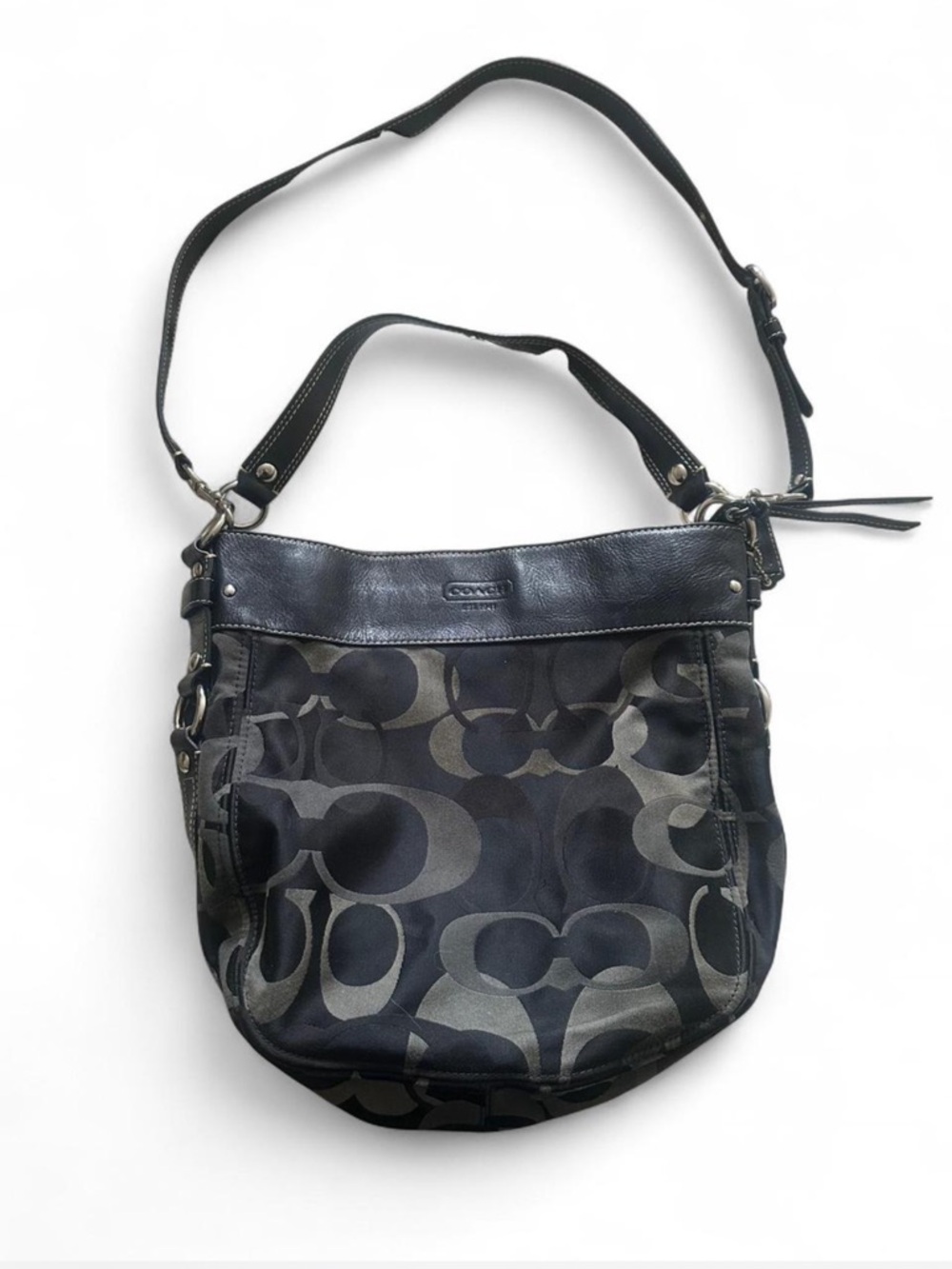 Vintage Coach Signature Zoe Hobo Bag D1082-F14710